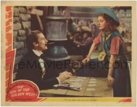 3z568 GIRL OF THE GOLDEN WEST LC 1938 Jeanette MacDonald offers to cut cards for Eddy's life, rare!