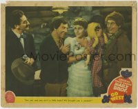 3z572 GO WEST LC 1940 Groucho, Chico & Harpo Marx with pretty Diana Lewis holding doll!