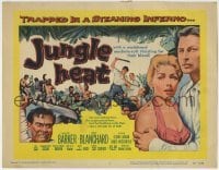 3z152 JUNGLE HEAT TC 1957 super sexy Mari Blanchard & Lex Barker trapped in a steaming inferno!