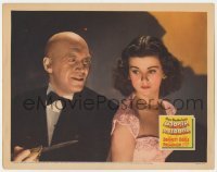 3z706 MARGIN FOR ERROR LC 1943 great close up of Otto Preminger leering at Joan Bennett!