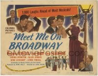 3z191 MEET ME ON BROADWAY TC 1946 Marjorie Reynolds, Jinx Falkenburg, love's young dream!