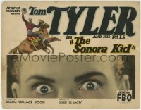 3z288 SONORA KID TC 1927 wonderful super close up of Tom Tyler's eyes & riding horse, but no Pals!