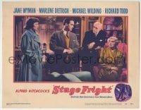 3z880 STAGE FRIGHT LC #3 1950 Hitchcock, Richard Todd, Jane Wyman, Alistair Sim & Sybil Thorndike!