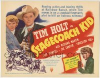 3z290 STAGECOACH KID TC 1949 Tim Holt moves in on a crooked foreman's plot to kill heiress witness!