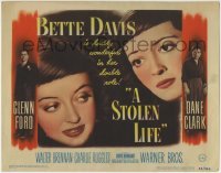 3z293 STOLEN LIFE TC 1946 Bette Davis as twins with different fates, Glenn Ford, Dane Clark