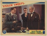 3z887 STOLEN SWEETS LC 1934 Charles Starrett in office with Claude King & Jameson Thomas!