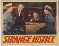 3z890 STRANGE JUSTICE LC 1932 pretty hatcheck girl Marian Marsh in car stopped by cops!