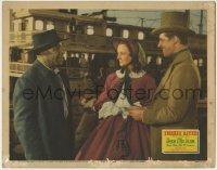 3z900 SWANEE RIVER LC 1939 Don Ameche & Andrea Leeds smile at George Reed by riverboat!