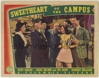 3z901 SWEETHEART OF THE CAMPUS LC 1941 angry Ruby Keeler is restrained from attacking old lady!