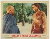 3z909 TARZAN'S THREE CHALLENGES LC #2 1963 Mahoney passes monk's skill, wisdom & strength tests!