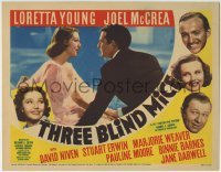 3z309 THREE BLIND MICE TC 1938 pretty Loretta Young wants Joel McCrea as her rich husband!