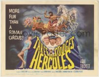 3z310 THREE STOOGES MEET HERCULES TC 1961 Moe Howard, Larry Fine & Joe DeRita with Samson Burke!