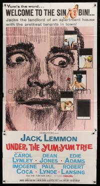 4b959 UNDER THE YUM-YUM TREE 3sh 1963 Jack Lemmon romances Carol Lynley & many sexy girls!