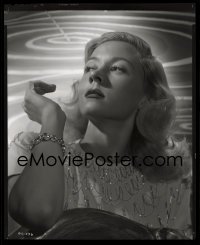 4d124 GLORIA GRAHAME 8x10 negative 1940s best ultra glamour portrait of her with noir lighting!