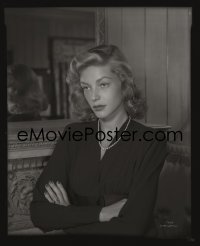 4d152 LAUREN BACALL 8x10 negative 1944 great portrait at home possibly by John Engstead!