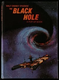 4h456 BLACK HOLE hardcover book 1979 cool storybook with four giant 2-page color pop-ups!