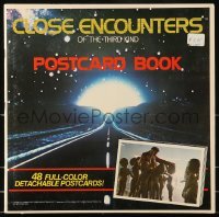 4h518 CLOSE ENCOUNTERS OF THE THIRD KIND softcover book 1978 48 detachable color postcards!