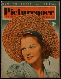 4h958 PICTUREGOER English magazine April 15, 1939 great cover portrait of pretty Jean Rogers!