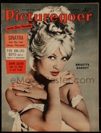 4h999 PICTUREGOER English magazine December 12, 1959 cover portrait of sexiest Brigitte Bardot!