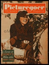 4h940 PICTUREGOER English magazine Dec 25, 1937 Deanna Durbin, Disney's million dollar fairy tale!