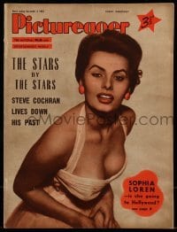 4h983 PICTUREGOER English magazine December 3, 1955 great cover portrait of sexiest Sophia Loren!