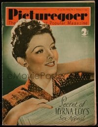 4h953 PICTUREGOER English magazine February 11, 1939 The Secrets of Myrna Loy's Sex Appeal!