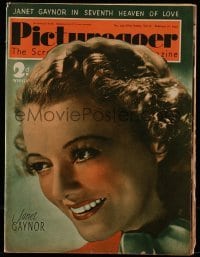 4h954 PICTUREGOER English magazine February 18, 1939 cover portrait of beautiful Janet Gaynor!