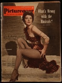 4h980 PICTUREGOER English magazine January 10, 1953 cover portrait of sexy Ava Gardner in fishnets!