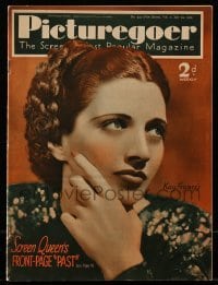 4h929 PICTUREGOER English magazine July 24, 1937 great cover portrait of beautiful Kay Francis!