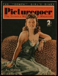 4h963 PICTUREGOER English magazine May 20, 1939 cover portrait of Ann Sheridan in sexy gown!