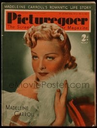 4h964 PICTUREGOER English magazine May 27, 1939 cover portrait of sexy Madeleine Carroll!