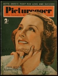 4h948 PICTUREGOER English magazine November 26, 1938 great cover portrait of Norma Shearer!