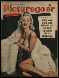 4h993 PICTUREGOER English magazine Oct 11, 1958 full-length cover portrait of sexy Sheree Winton!