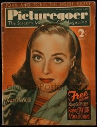 4h942 PICTUREGOER English magazine September 3, 1938 great cover portrait of sexy Joan Crawford!