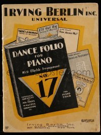 4h084 DANCE FOLIO FOR PIANO 9x12 song folio 1928 with songs written by Irving Berlin!