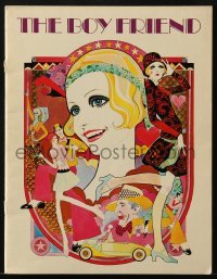 4h290 BOY FRIEND English souvenir program book 1971 Twiggy, Ken Russell, Dick Ellescas cover art!