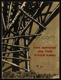 4h291 BRIDGE ON THE RIVER KWAI souvenir program book 1958 William Holden, Alec Guinness, David Lean