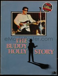 4h293 BUDDY HOLLY STORY souvenir program book 1978 Gary Busey, rock & roll, includes vinyl record!