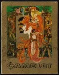 4h296 CAMELOT souvenir program book 1968 Bob Peak art of Harris as Arthur & Redgrave as Guenevere!