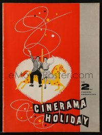 4h300 CINERAMA HOLIDAY souvenir program book 1956 you feel like a participating member of the movie!