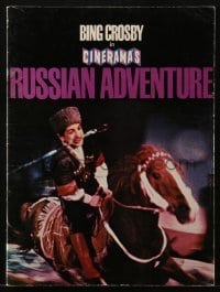 4h301 CINERAMA'S RUSSIAN ADVENTURE souvenir program book 1966 Bing Crosby, former Soviet Union!