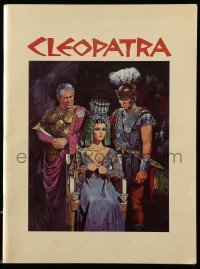 4h302 CLEOPATRA souvenir program book 1963 with premiere ticket, parking pass & police pass, rare!