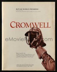 4h309 CROMWELL world premiere English souvenir program book 1970 Richard Harris, Guinness, rare!