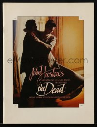 4h310 DEAD souvenir program book 1987 John Huston directed, great image of Anjelica Huston dancing!