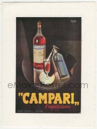 4h247 CAMPARI linen 7x10 Italian magazine ad 1938 cool alcoholic liqueur ad by Marcello Nizzoli!