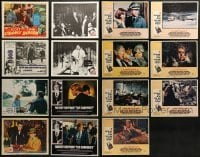 4m133 LOT OF 15 LOBBY CARDS 1940s-1970s great scenes from a variety of different movies!