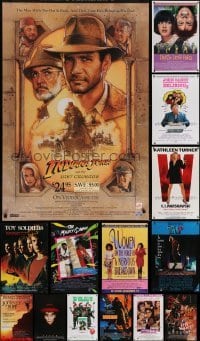 4m533 LOT OF 18 MOSTLY UNFOLDED VIDEO POSTERS 1980s-90s images from a variety of different movies!