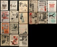 4m094 LOT OF 18 MOVIE MAGAZINE ADS 1940s-1950s different advertising for a variety of movies!