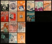 4m120 LOT OF 16 SHEET MUSIC 1910s-1930s great songs from a variety of different movies!