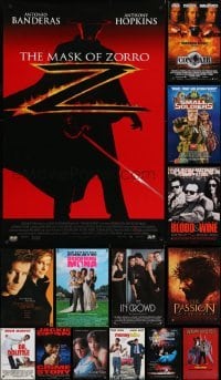 4m534 LOT OF 17 UNFOLDED 27x40 VIDEO POSTERS 1990s great images from a variety of movies!